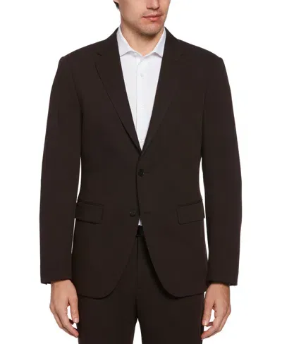 Perry Ellis Men's Slim Fit Louis Suit Jacket In Port,brown