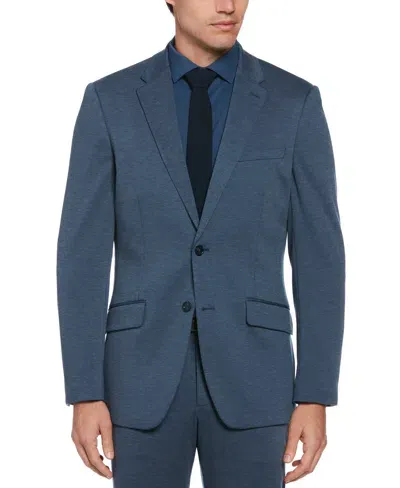 Perry Ellis Men's Slim Fit Neat Knit Suit Jacket In Ink,blue