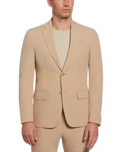 Perry Ellis Men's Slim Fit Tech Stretch Suit Jacket In Tan,beige