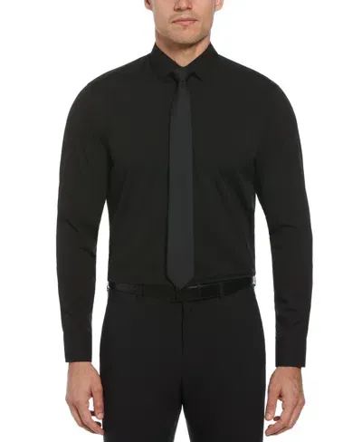 Perry Ellis Men's Slim Fit Total Stretch Performance Dress Shirt Pants In Black