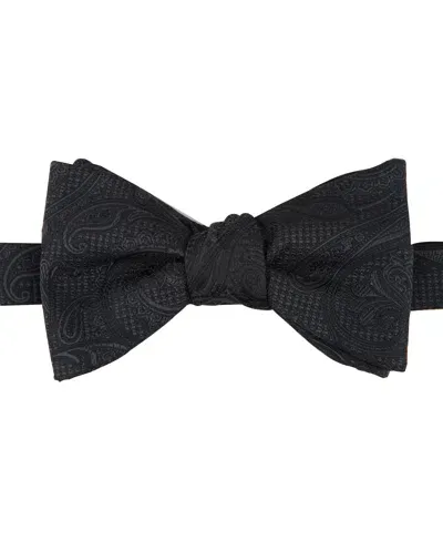 Perry Ellis Menga Paisley Bow Tie In Black