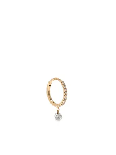 Persée 18k Yellow Gold Diamond Hoop Earring