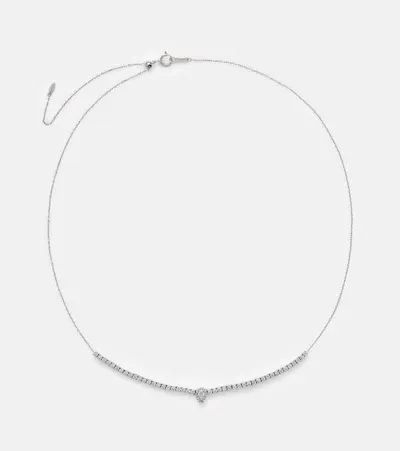 Persée 18kt White Gold Necklace With Diamonds In Silver