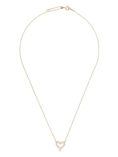 Persée 18kt Yellow Gold Aphrodite Diamond And Pearl Necklace