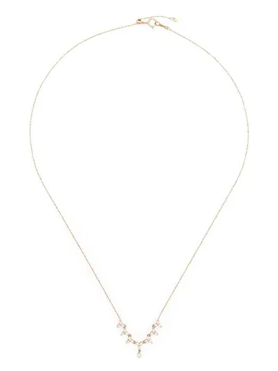 Persée 18kt Yellow Gold Triangle Diamond Tennis Necklace