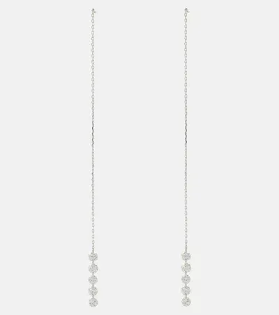 Persée Danaé 18kt White Gold Drop Earrings With Diamonds In Metallic