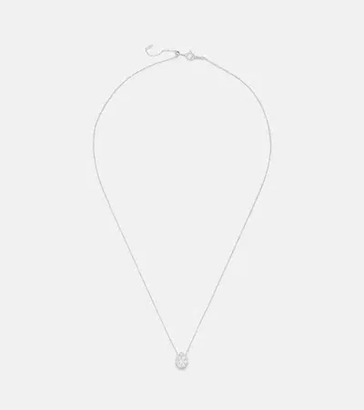 Persée Floating 18kt White Gold Necklace With Diamonds In Silver