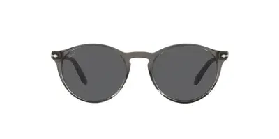 Persol Tortoise Shell Round Frame Sunglasses In 1103b1