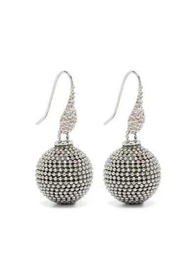 Peserico Ball Drop Earrings In 银色