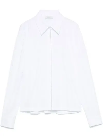 Peserico Beaded Trim Shirt In White