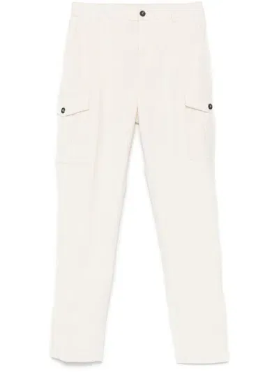 Peserico Cargo Pants In White