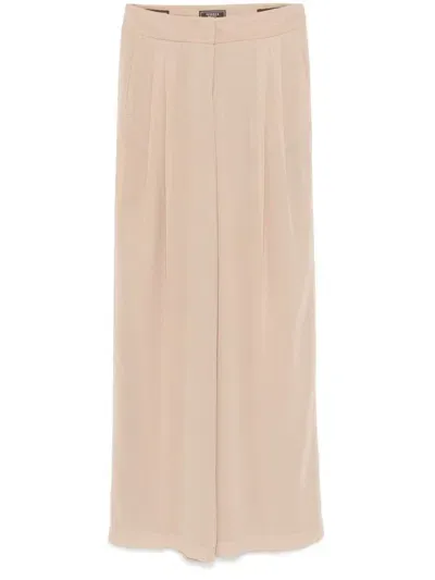 Peserico Chiffon Palazzo Pants In Neutrals