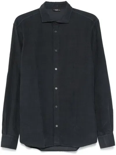 Peserico Corduroy Shirt In Black