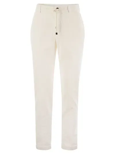 Peserico Corduroy Trousers In White