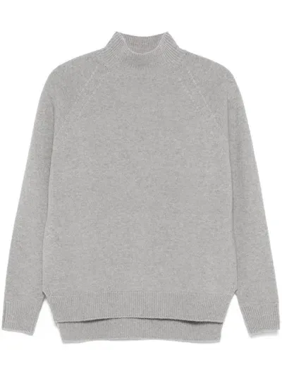 Peserico High-neck Sweater In Grey