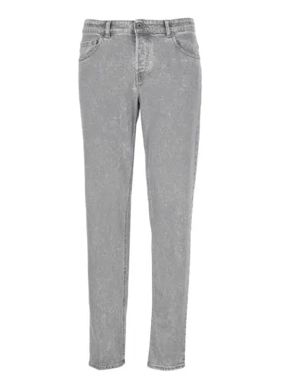 Peserico Marbled Regular Jeans In Grey