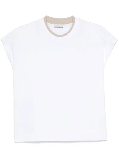 Peserico Layered T-shirt In White