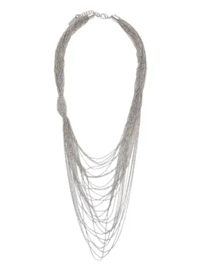 Peserico Punto Luce-chain Necklace In Silver