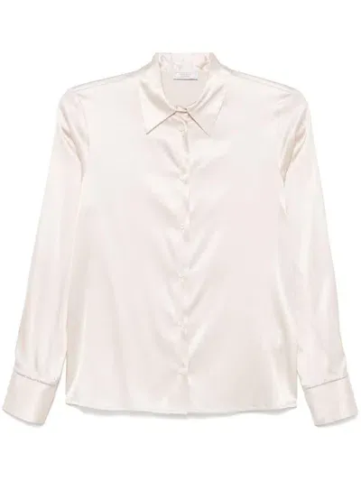 Peserico Punto Luce-chain Shirt In Neutrals