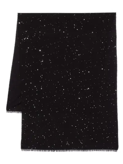 Peserico Sequin-detailing Scarf In Black