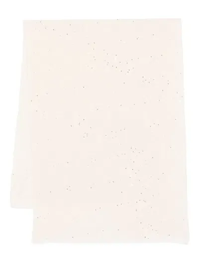 Peserico Sequin-detailing Scarf In Neutrals