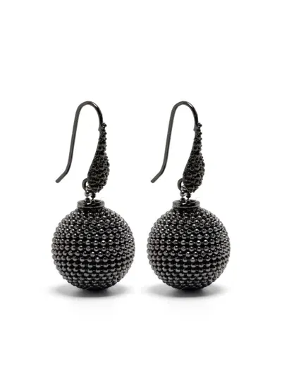 Peserico Sphere Pendant Earrings In 灰色