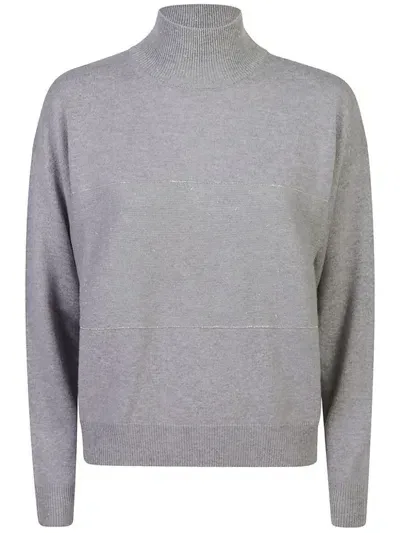 Peserico Sweaters In Grey