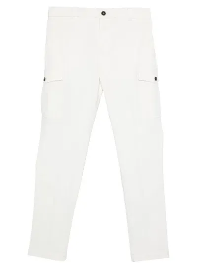 Peserico Twill Cargo Pants In White