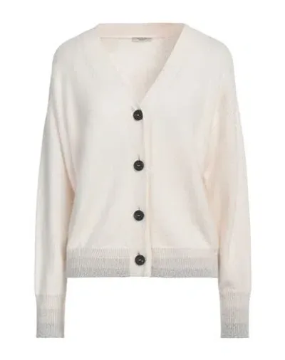 Peserico V-neck Buttoned Cardigan In White