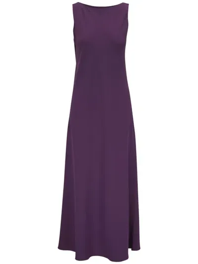 Peter Cohen Jersey Maxi Dress In Purple