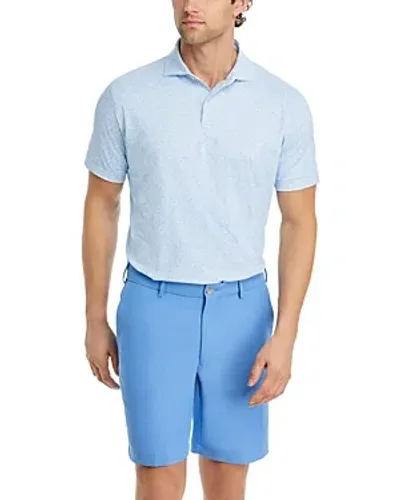 Peter Millar Crown Crafted Diamond In The Rough Short Sleeve Polo Shirt In Blue Frost