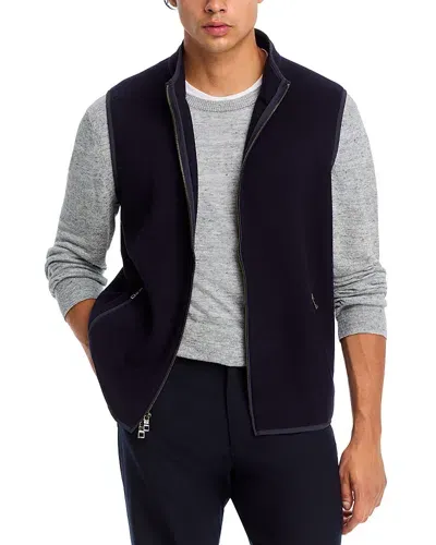 Peter Millar Crown Flex Fleece Vest In Navy