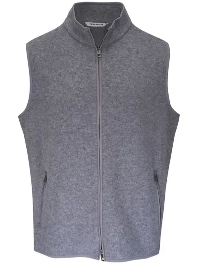 Peter Millar Crown Flex Vest In Grey