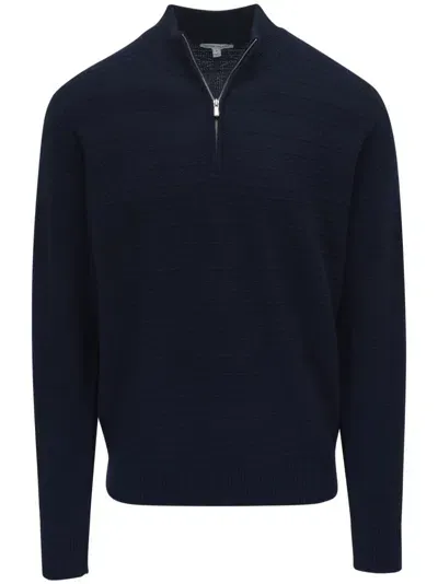 Peter Millar Half-zip Jumper In Blue