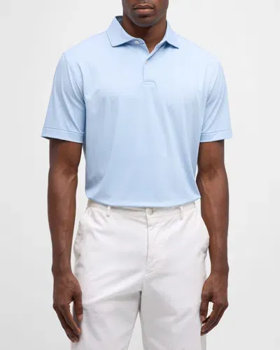 Peter Millar Men's Delancey Dot Performance Polo Shirt In Scar Lily