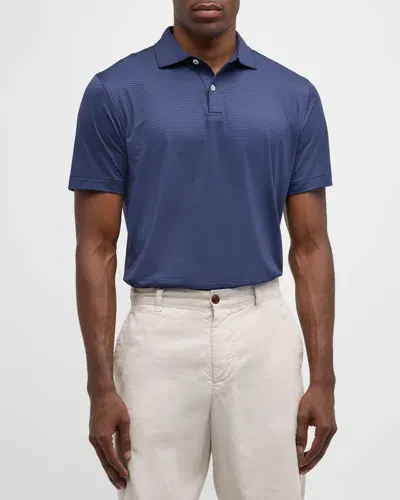 Peter Millar Men's Empire Performance Polo Shirt In Navy