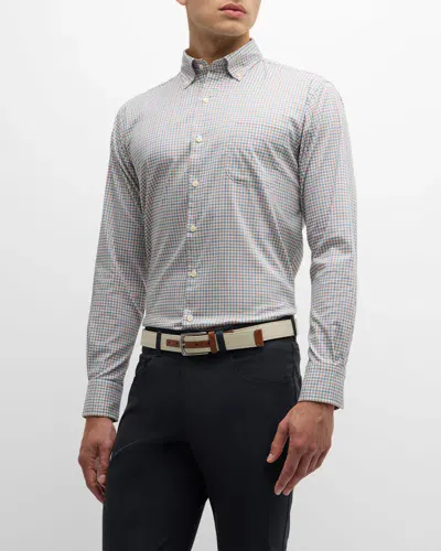 Peter Millar Men's Hamilton Crown Lite Cotton-stretch Sport Shirt In Sherwood