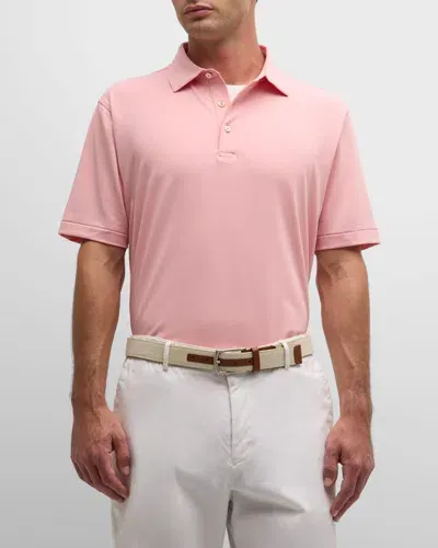 Peter Millar Men's Jubilee Performance Jersey Polo In Grapefruit