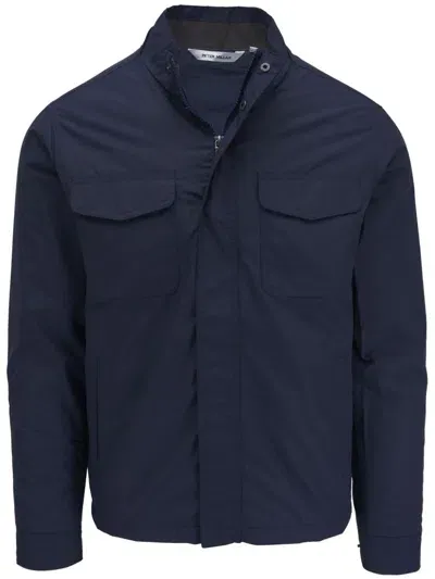 Peter Millar Norfolk Bomber Jacket In Blue