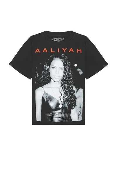 Philcos Aaliyah Boxy Tee In Black Pigment