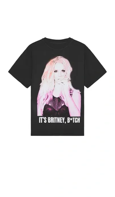 Philcos It's Britney Boxy Tee In Black Pigment