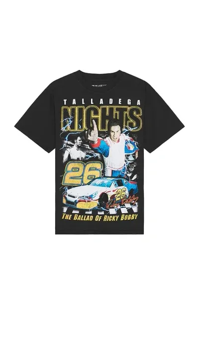 Philcos Talladega Nights Collage Boxy Tee In Black Pigment