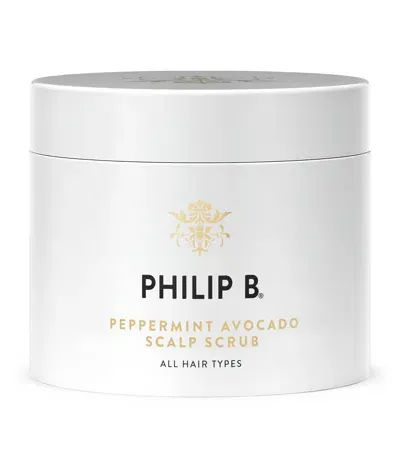 Philip B Peppermint Avocado Scalp Scrub In White