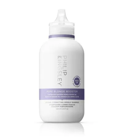 Philip Kingsley Pure Blonde Booster Colour-correcting Weekly Shampoo In White