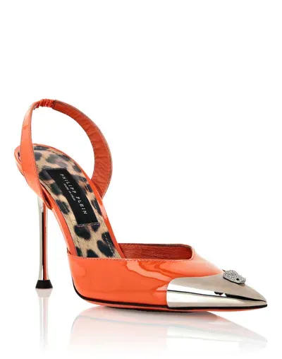 Philipp Plein Decollete Pumps 110mm In Orange