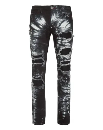 Philipp Plein Rock Star Skinny Jeans In Multi