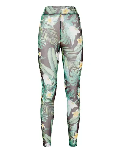 Philipp Plein Graphic-print Leggings In Green