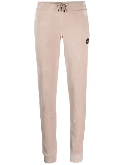 Philipp Plein Logo-patch Track Pants In Nude