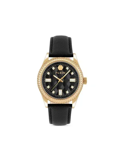 Philipp Plein Logo Plaque Detailing Watch In Black