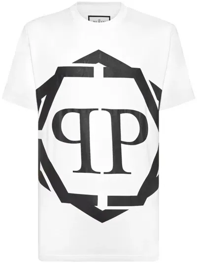 Philipp Plein Logo Print T-shirt In White